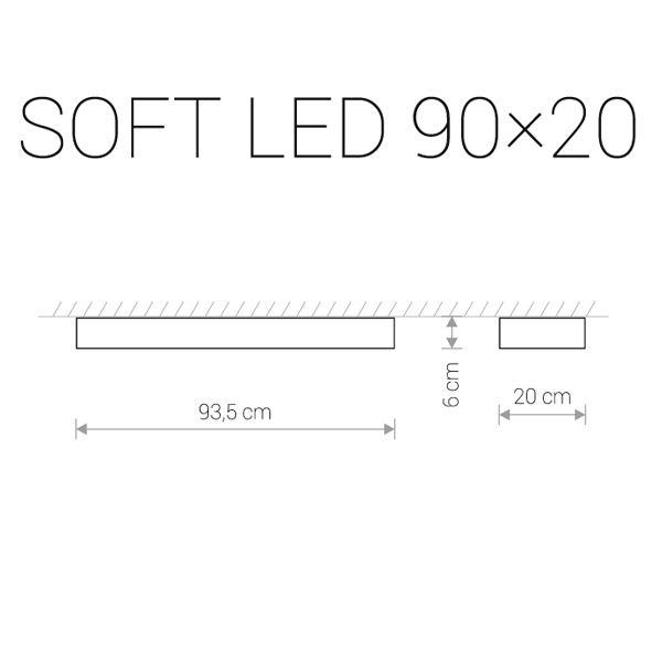 Svietidlo Nowodvorski SOFT LED WHITE 90X20 7542