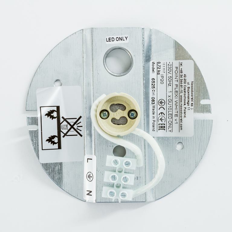 Svietidlo Nowodvorski POINT PLEXI WHITE M 6525
