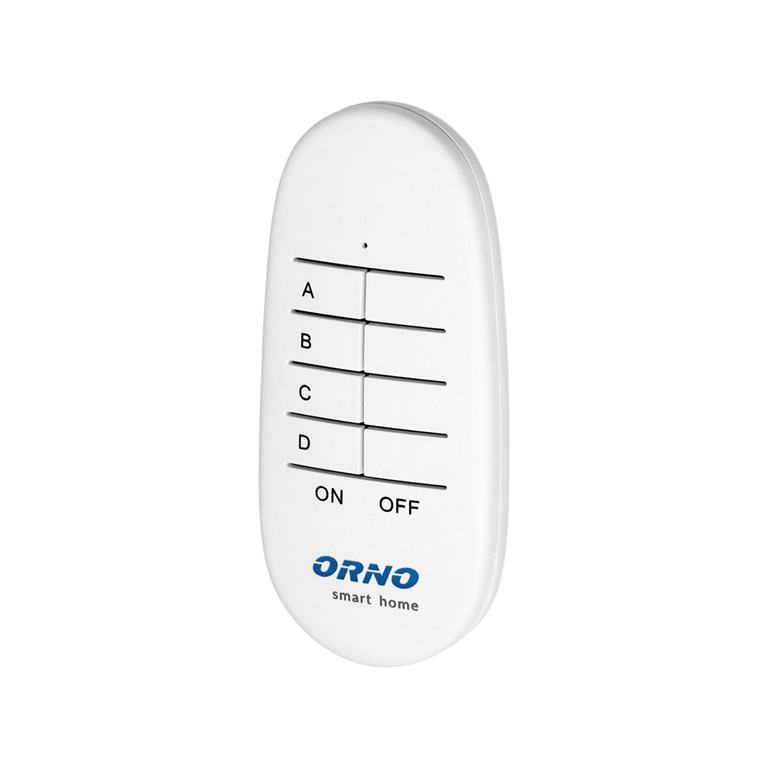 Diaľkové ovládanie bezdrôtových zásuviek 4 kanály ORNO Smart Home