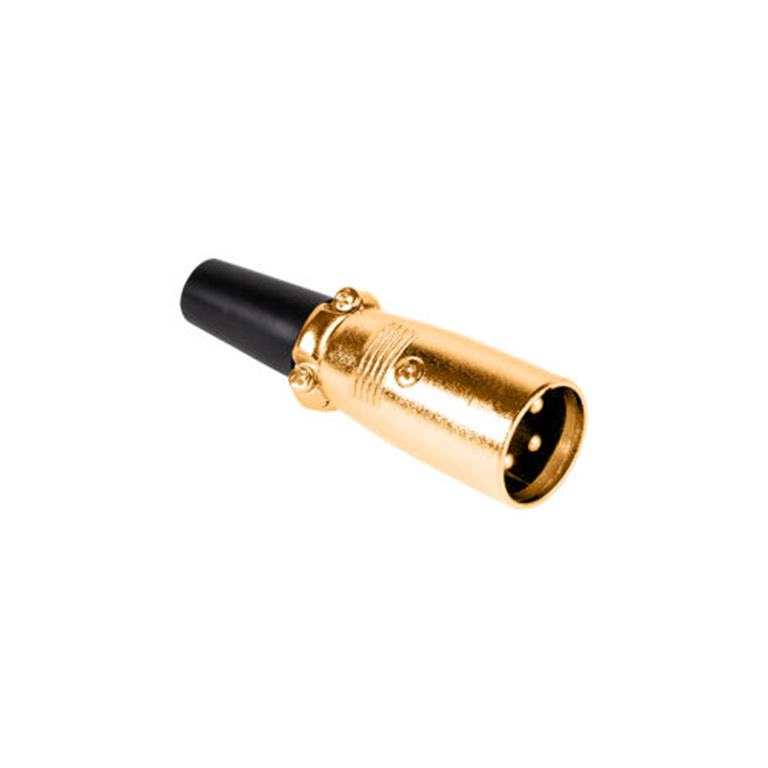 Konektor XLR (Canon) zástrčka pozlátená