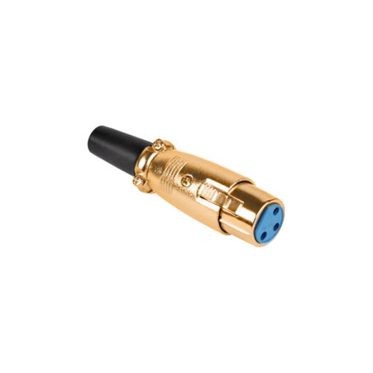 Konektor XLR (Canon) zásuvka pozlátená