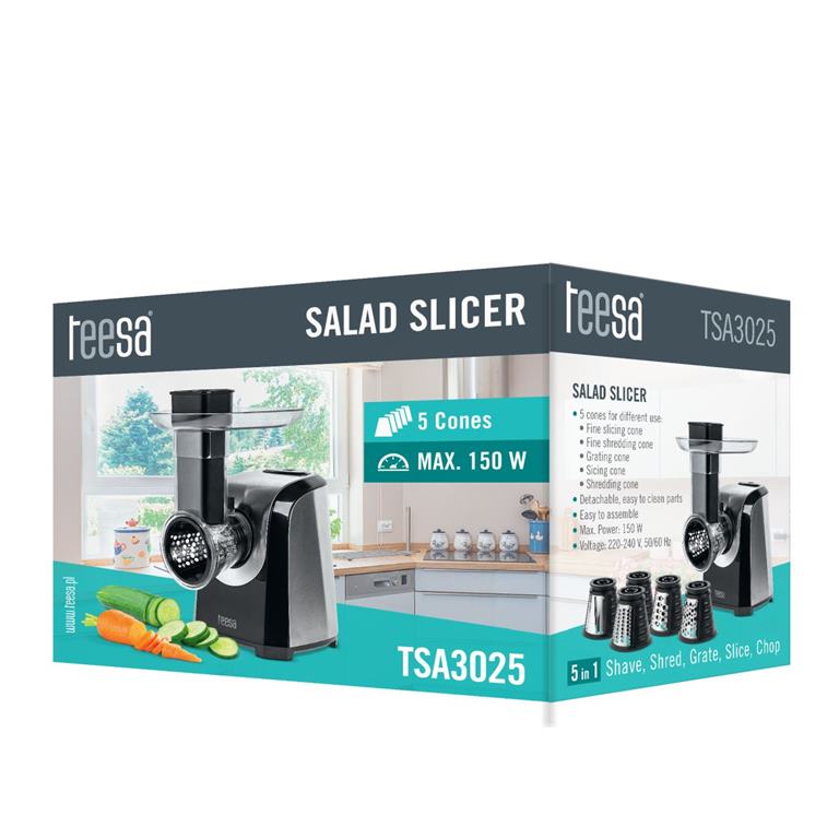 Elektrické strúhadlo multifunkčné TEESA, 150W, 5 strúhadiel