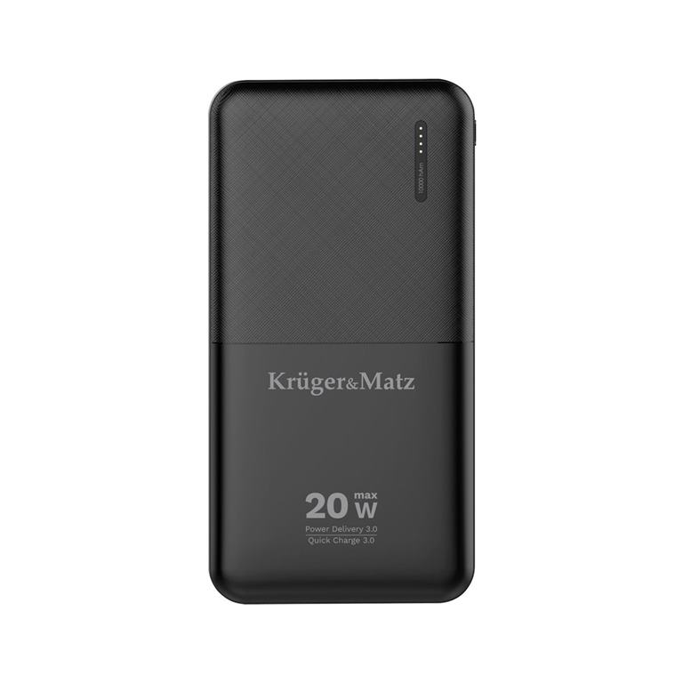 POWER BANK Kruger&Matz 10000mAh Li-pol s funkciou QC a PD