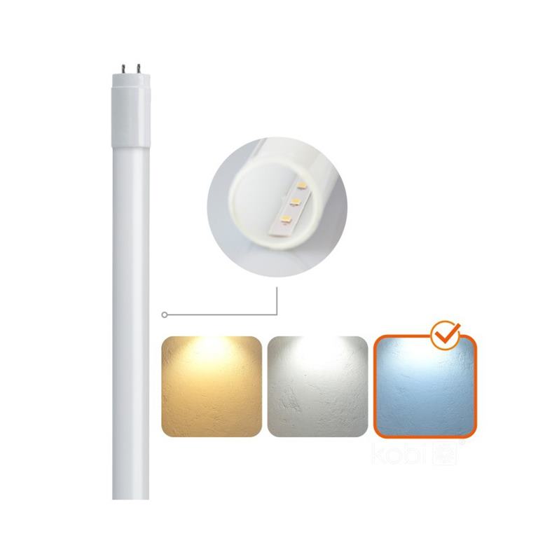 LED trubica T8 G2 18W 6500K 120cm sklenená KOBI PREMIUM
