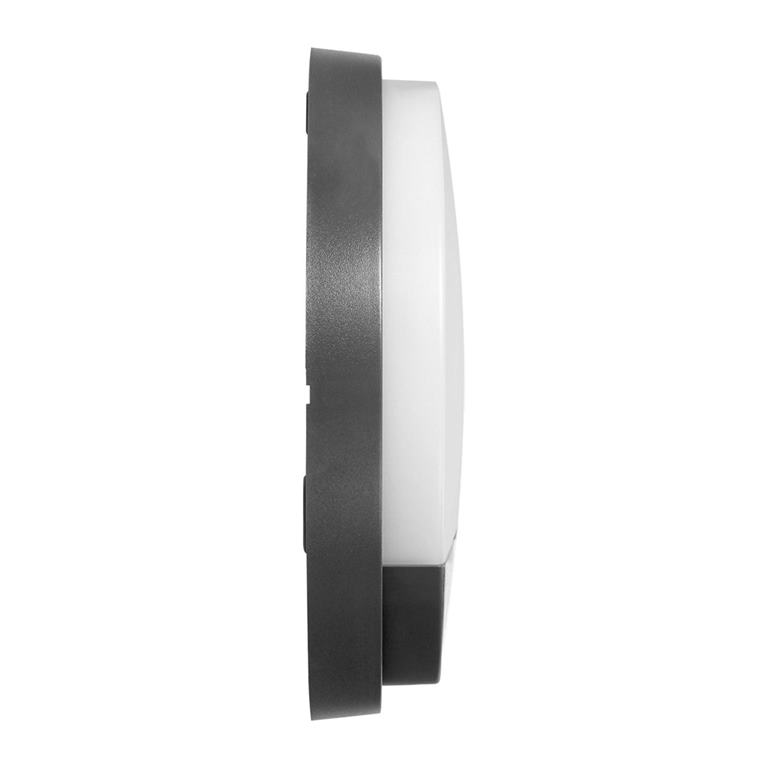 LED svietidlo AGAT 10W, senzor pohybu, IP54, 4000K, grafit
