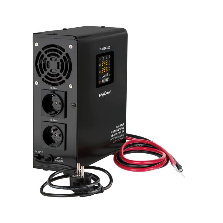 Záložný zdroj PROsinus-500 12V 230V 500VA/300W Rebel závesný