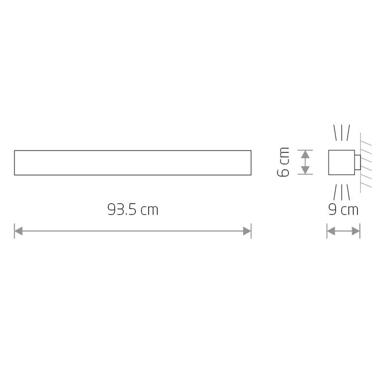 Svietidlo Nowodvorski SOFT LED GRAPHITE 90X6 7534