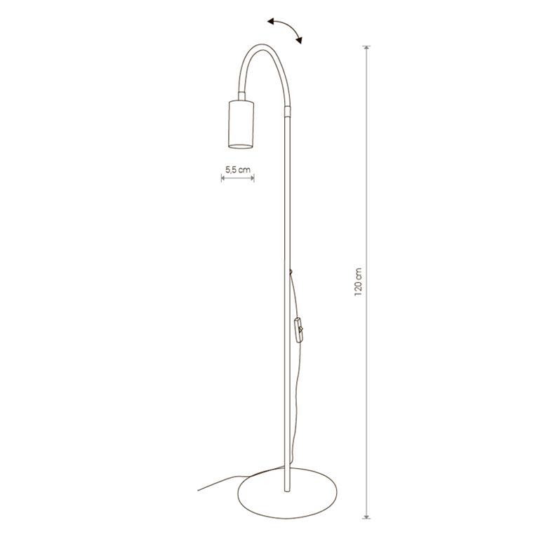 Stojanová lampa Nowodvorski EYE FLEX BLACK I 8935
