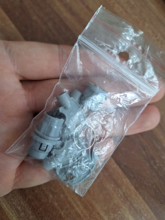 Mini zámok plastový - balenie 3ks, priemer 10mm