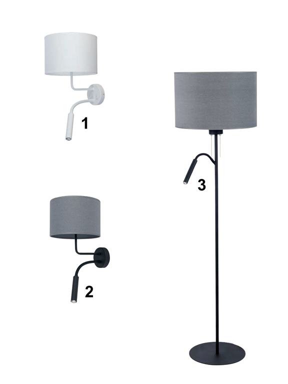 Stojanová lampa Nowodvorski HOTEL PLUS GRAY 9072