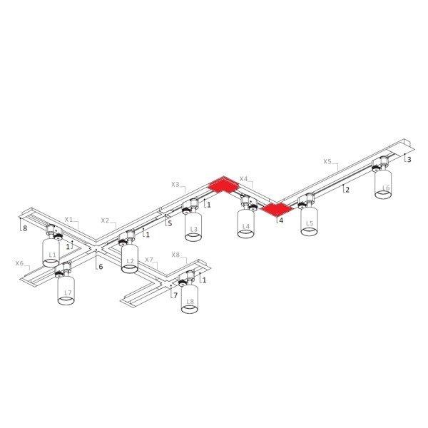 Nowodvorski PROFILE RECESSED L-CONNECTOR BLACK 8971