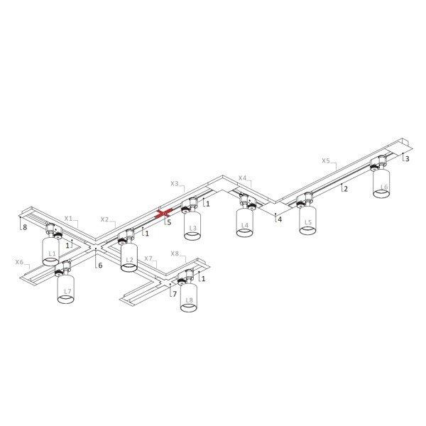 Nowodvorski PROFILE RECESSED STRAIGHT CONNECTOR WHITE 8967