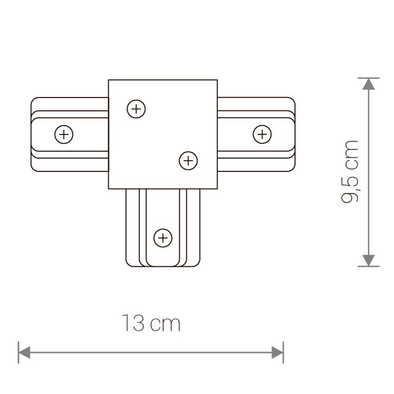 Nowodvorski PROFILE RECESSED T-CONNECTOR WHITE 8834