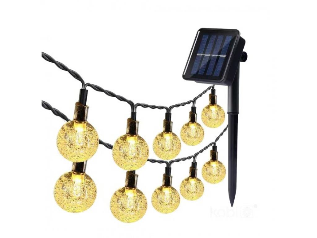 Dekoratívne solárne osvetlenie SOLAR 30 LED AURA 3000K LED2B