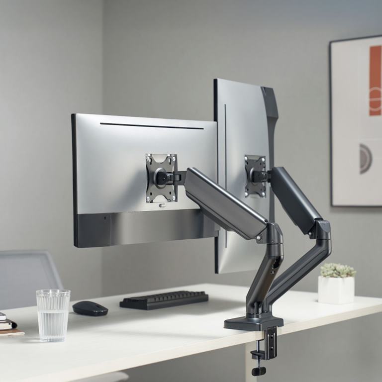 Držiak na 2 LCD monitory (17-32")