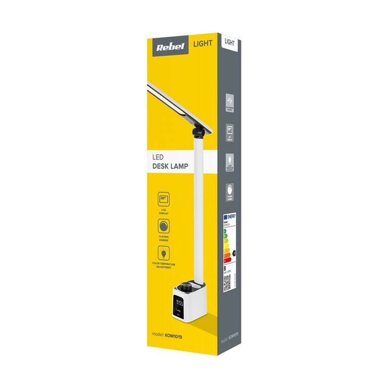 LED stolná lampa s displejom REBEL 8W