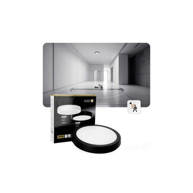 Led svietidlo NAIROS G2 24W čierny PREMIUM