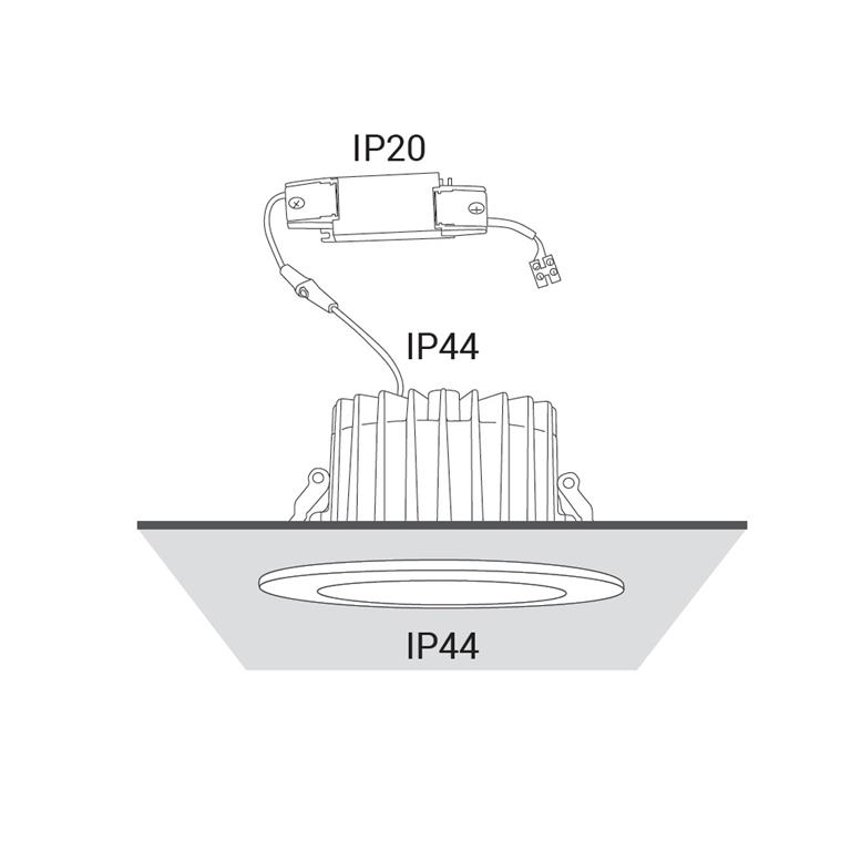 Svietidlo Nowodvorski 8773 CL KEA LED 20W, 3000K WHITE
