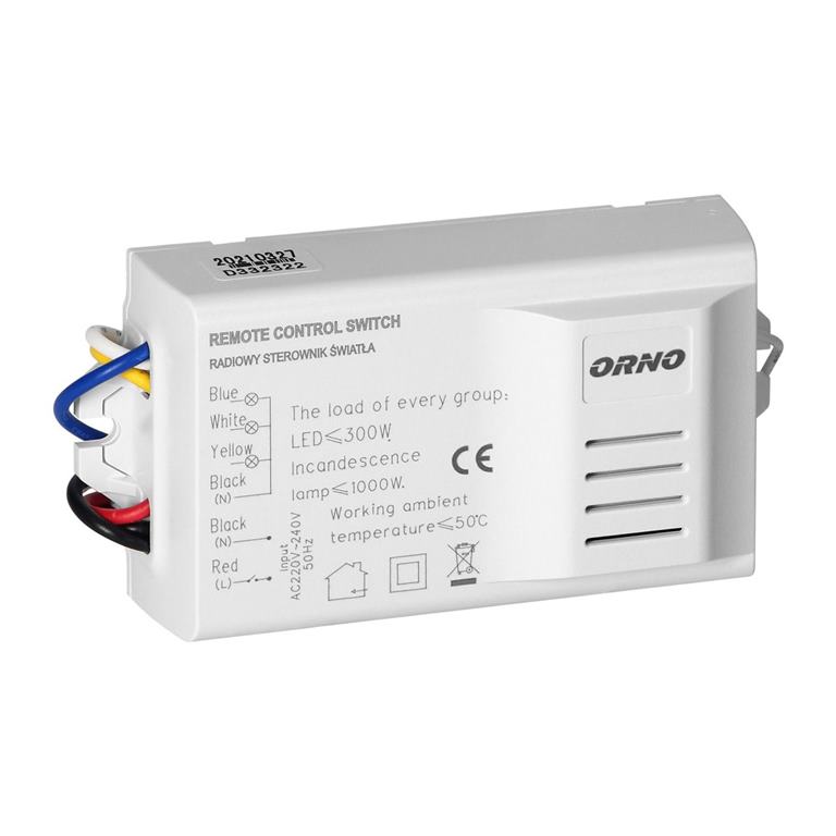 Diaľkové ovládanie svetiel 3-kanálové 230V 1000W