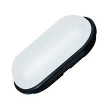LED Svietidlo plafoniera ovál 15W 4000K čierne IP54 CABE ELWATT
