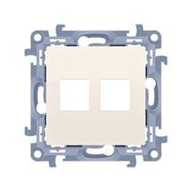 Kryt zásuvky 2x RJ45/RJ12 Simon 10 béžový