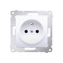 Zásuvka 250 V Simon 54 premium s clonkami modul biela