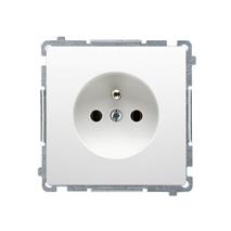 Zásuvka 250 V Simon Basic s clonkami modul biela
