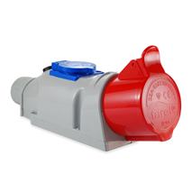 Zásuvka nástenná kombinovaná 32A/400V/4P+10A/230V IP44 TAREL