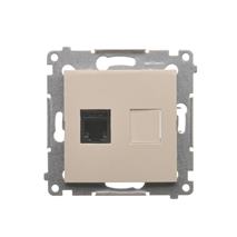 Tel. zásuvka Simon 54 premium RJ12 modul béžová