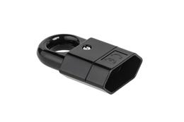 Zásuvka pre predlžovací kábel 2,5A/250V GP2C-2 čierna plochá