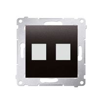 Kryt zásuvky 2x RJ45/RJ12 Simon 54 premium antracit