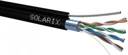 Kábel dátový Solarix FTP CAT.5E samonosný (305m) / cievka