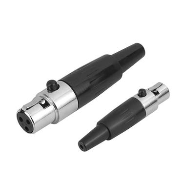 Konektor XLR (Canon) zásuv. čierny mini