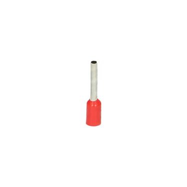 Dutinka izolovaná krimpovacia 1/8mm červená 100ks