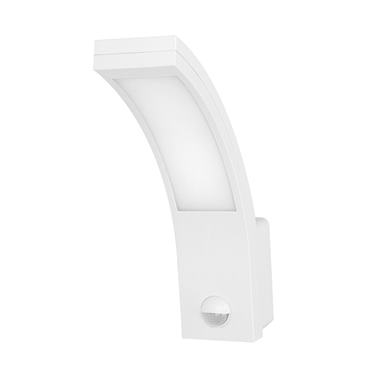 LED svietidlo PIRYT, 10W, senzor pohybu, IP54, 4000K, biele