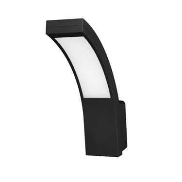 LED svietidlo PIRYT, 10W, 800lm, IP54, 4000K, čierne