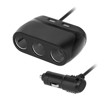 Autoadaptér napájací 3x zásuvka+USB 3100mA