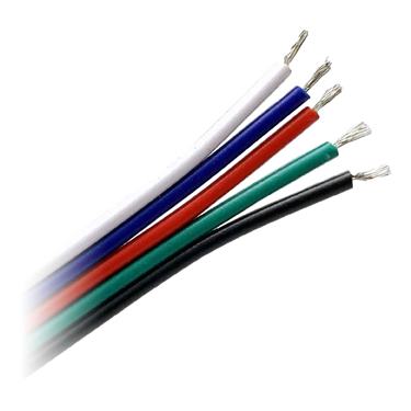 Päťžilový vodič k RGB LED pásom 5x0,35mm2, 25m