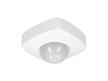 Detektor pohybu 3xPIR, IP65, 360 st, 230V, biely