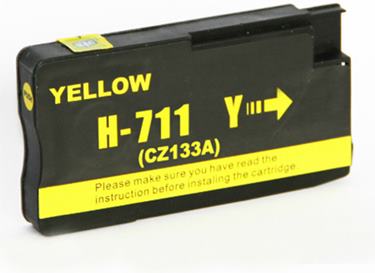 Cartridge HP 711 (CZ132A), žltá (yellow), kompatibilný