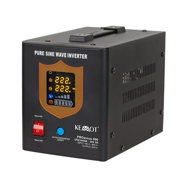 Záložný zdroj KEMOT PROsinus-500 12V 230V 500VA/300W čierny