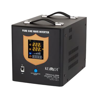 Záložný zdroj KEMOT PROsinus-2000 12V 230V 2000VA/1200W čierny