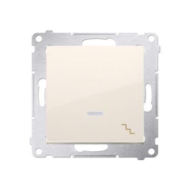 Vypínač Simon 54 premium č.6 LED podsvietený modul béžový