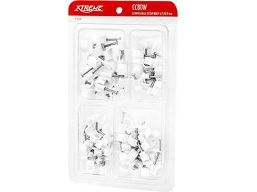 Prichytky káblov sada 6,7,8,9mm, biele