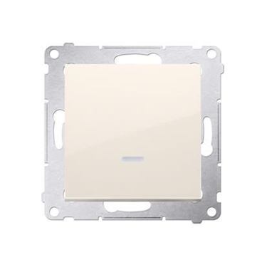 Vypínač Simon 54 premium č.1 LED podsvietený modul béžový