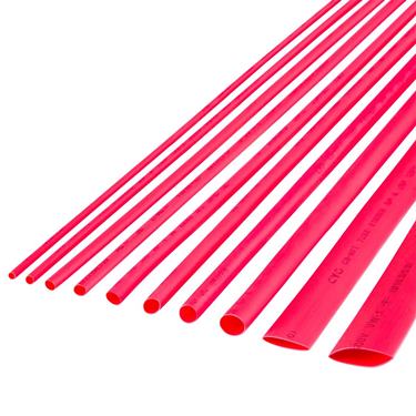 Zmršťovacie bužírky 8,0mm červené 1m (10ks)