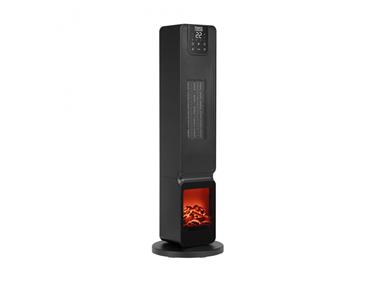 Stĺpový elektrický ohrievač PTC s imitáciou krbu TEESA 800/2000W