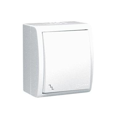Vypínač IP54 Simon Aquarius č.6 biely