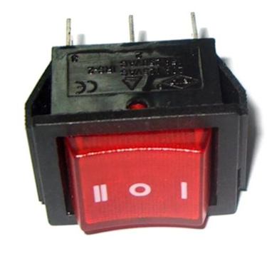 Prepínač kolískový IRS-203-3C 6pin 3pol 230V