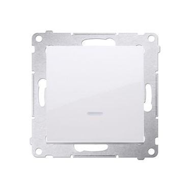 Vypínač Simon 54 premium č.1 LED podsvietený modul biely